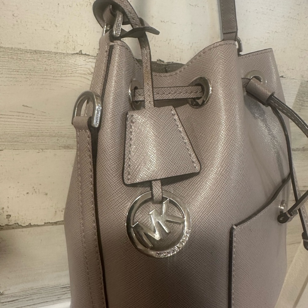Michael Kors Metallic Taupe Shoulder Bag